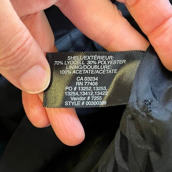 Club Monaco Black Satin Ruffled Tie Waist Mini Skirt Size 6 - Picture 8 of 9